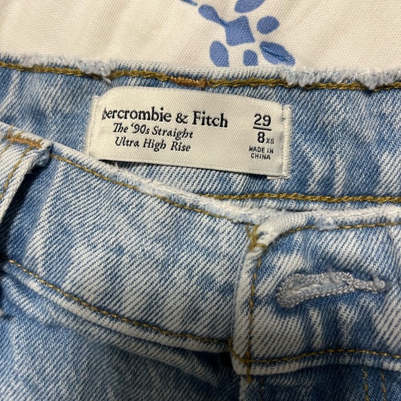 Abercrombie and fitch 90s straight ultra high rise 29/ 8xs - Picture 3 of 9